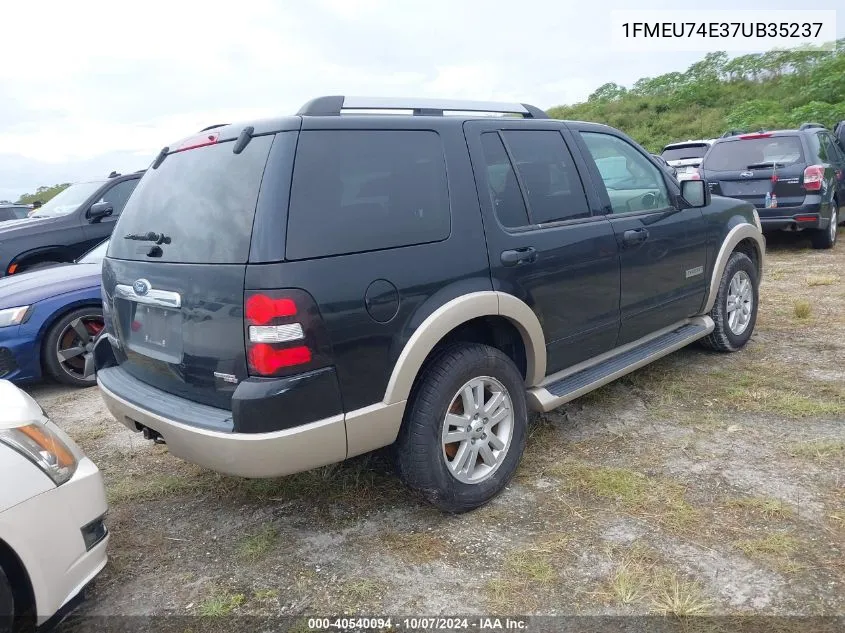 2007 Ford Explorer Eddie Bauer VIN: 1FMEU74E37UB35237 Lot: 40540094