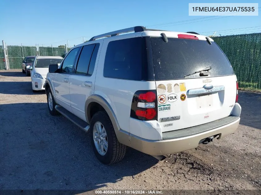 2007 Ford Explorer Eddie Bauer VIN: 1FMEU64E37UA75535 Lot: 40598514