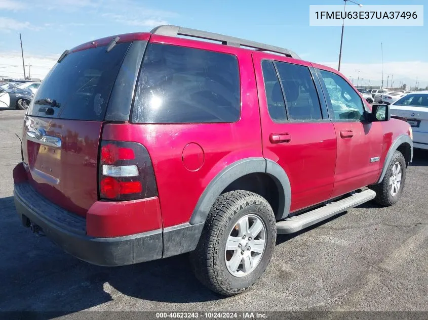 2007 Ford Explorer Xlt VIN: 1FMEU63E37UA37496 Lot: 40623243