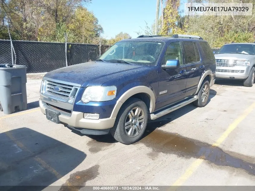 2007 Ford Explorer Eddie Bauer VIN: 1FMEU74E17UA79329 Lot: 40680873