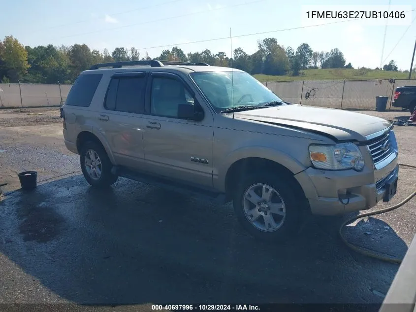 2007 Ford Explorer Xlt VIN: 1FMEU63E27UB10406 Lot: 40697996