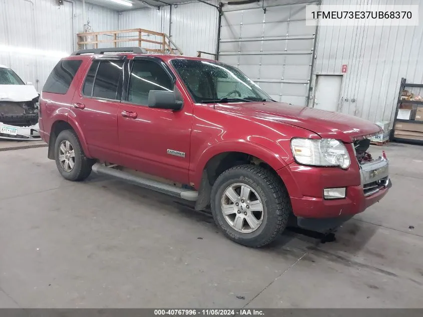 2007 Ford Explorer Xlt VIN: 1FMEU73E37UB68370 Lot: 40767996