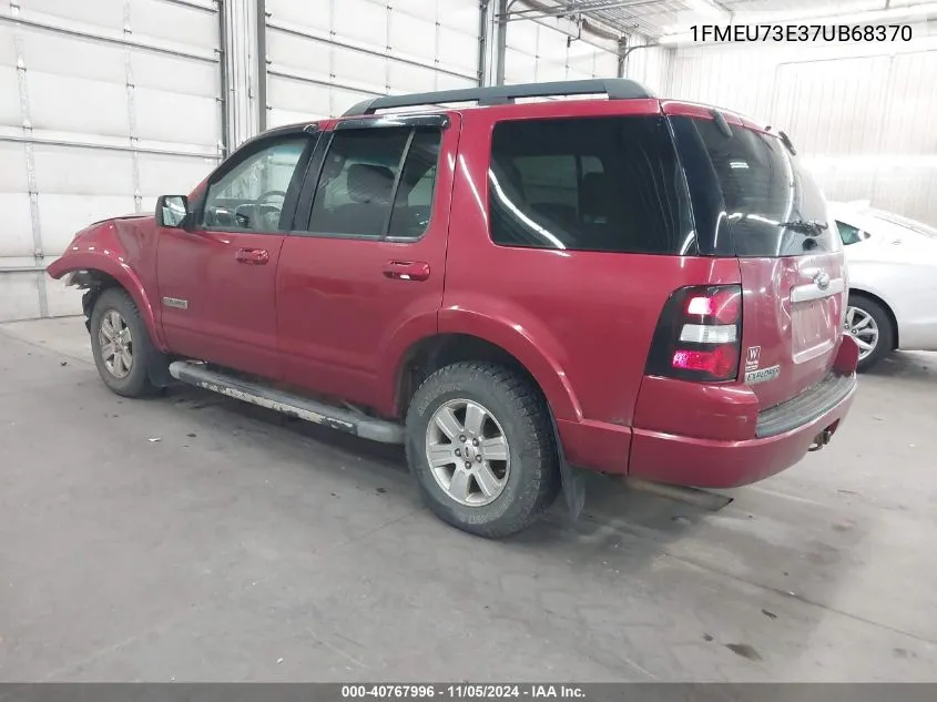 2007 Ford Explorer Xlt VIN: 1FMEU73E37UB68370 Lot: 40767996