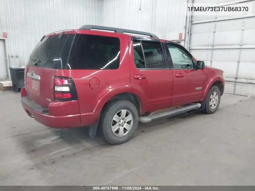 2007 Ford Explorer Xlt VIN: 1FMEU73E37UB68370 Lot: 40767996