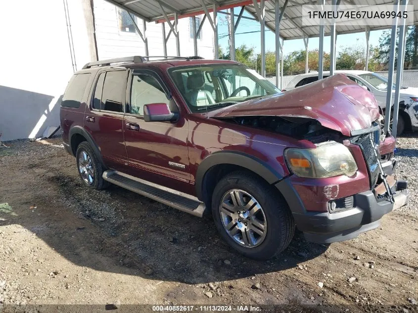 2007 Ford Explorer Eddie Bauer VIN: 1FMEU74E67UA69945 Lot: 40852617