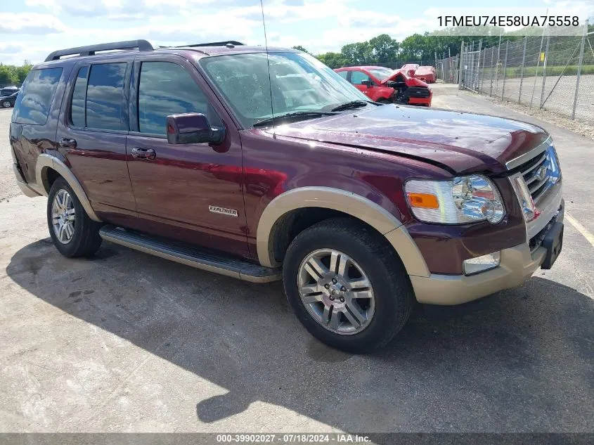 1FMEU74E58UA75558 2008 Ford Explorer Eddie Bauer