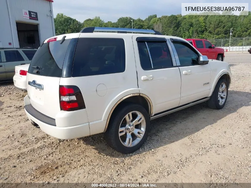 2008 Ford Explorer Limited VIN: 1FMEU65E38UA96787 Lot: 40082623