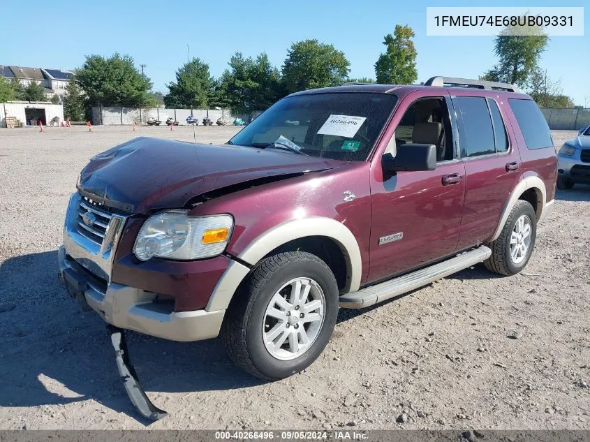 1FMEU74E68UB09331 2008 Ford Explorer Eddie Bauer