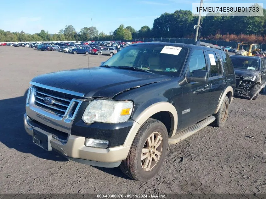 1FMEU74E88UB01733 2008 Ford Explorer Eddie Bauer