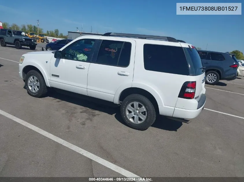 2008 Ford Explorer Xlt VIN: 1FMEU73808UB01527 Lot: 40344646