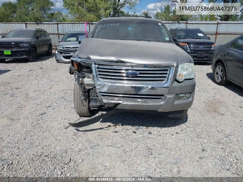 2008 Ford Explorer Limited VIN: 1FMEU75868UA47275 Lot: 40349418