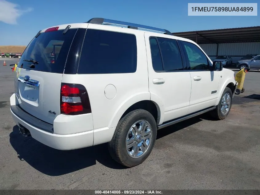 2008 Ford Explorer Limited VIN: 1FMEU75898UA84899 Lot: 40414005