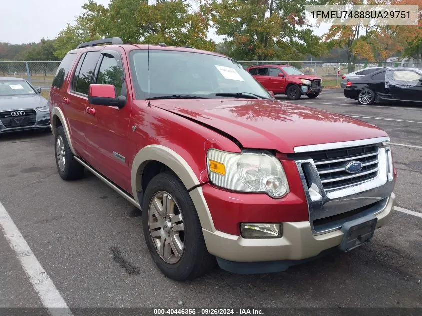 2008 Ford Explorer Eddie Bauer VIN: 1FMEU74888UA29751 Lot: 40446355