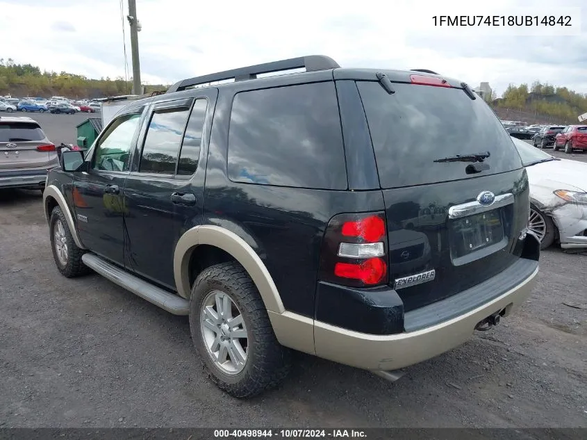 2008 Ford Explorer Eddie Bauer VIN: 1FMEU74E18UB14842 Lot: 40498944