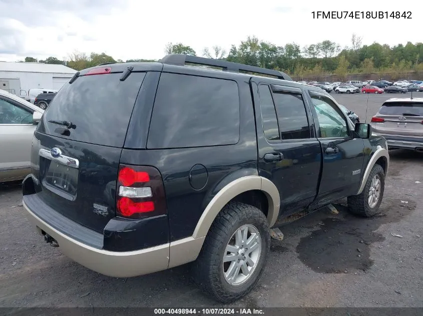 2008 Ford Explorer Eddie Bauer VIN: 1FMEU74E18UB14842 Lot: 40498944