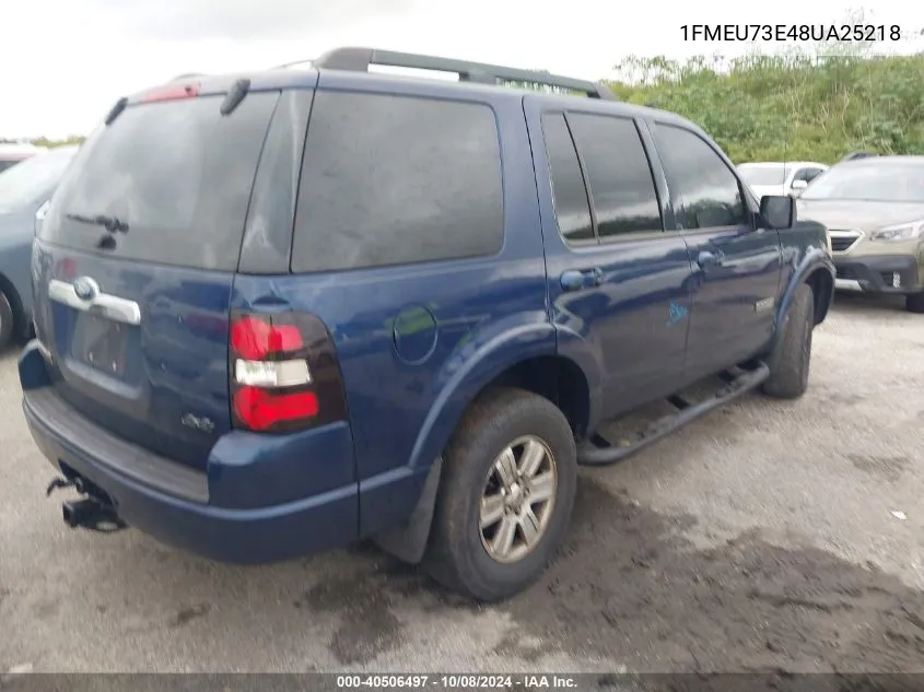 1FMEU73E48UA25218 2008 Ford Explorer Xlt