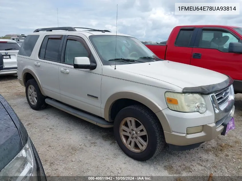 2008 Ford Explorer Eddie Bauer VIN: 1FMEU64E78UA93814 Lot: 40511942