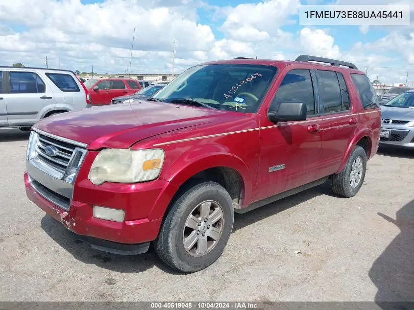 2008 Ford Explorer Xlt VIN: 1FMEU73E88UA45441 Lot: 40519048