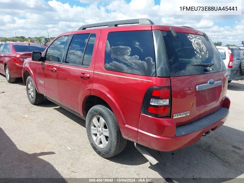 2008 Ford Explorer Xlt VIN: 1FMEU73E88UA45441 Lot: 40519048