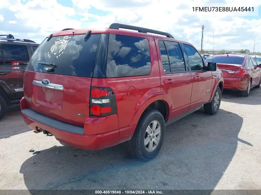 2008 Ford Explorer Xlt VIN: 1FMEU73E88UA45441 Lot: 40519048