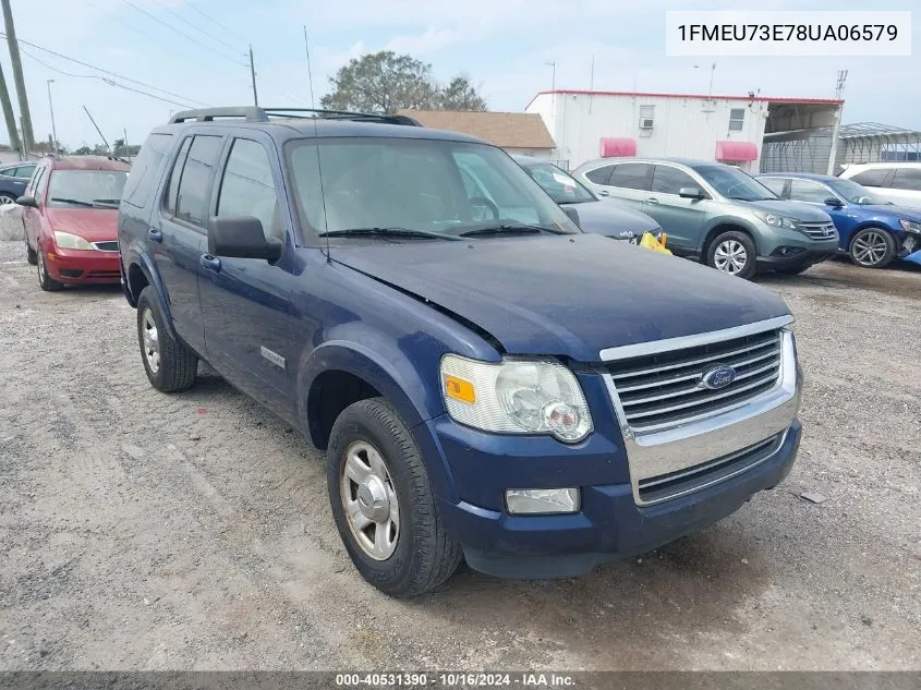 2008 Ford Explorer Xlt VIN: 1FMEU73E78UA06579 Lot: 40531390