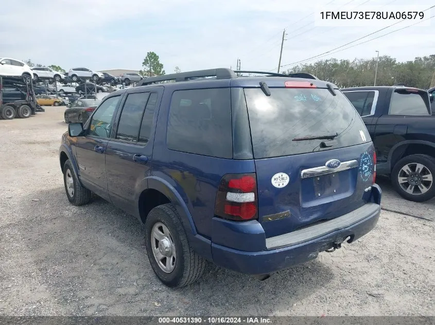 2008 Ford Explorer Xlt VIN: 1FMEU73E78UA06579 Lot: 40531390