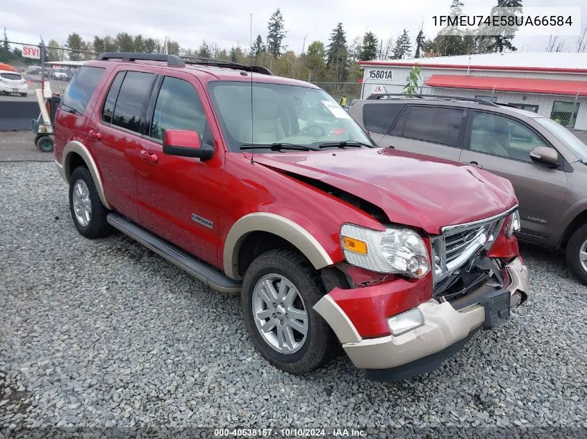 2008 Ford Explorer Eddie Bauer VIN: 1FMEU74E58UA66584 Lot: 40538157