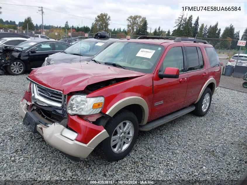 2008 Ford Explorer Eddie Bauer VIN: 1FMEU74E58UA66584 Lot: 40538157