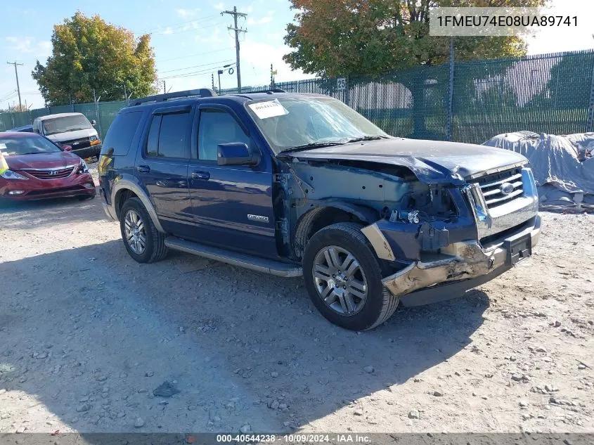 2008 Ford Explorer Eddie Bauer VIN: 1FMEU74E08UA89741 Lot: 40544238