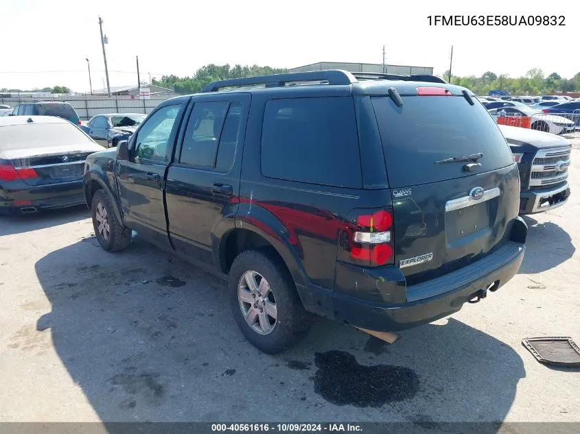 2008 Ford Explorer Xlt VIN: 1FMEU63E58UA09832 Lot: 40561616