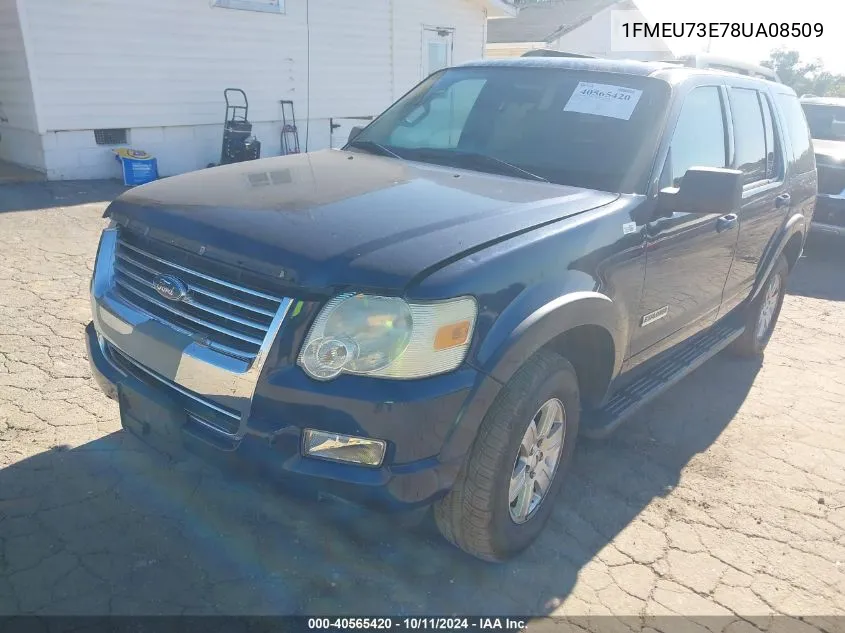 2008 Ford Explorer Xlt VIN: 1FMEU73E78UA08509 Lot: 40565420