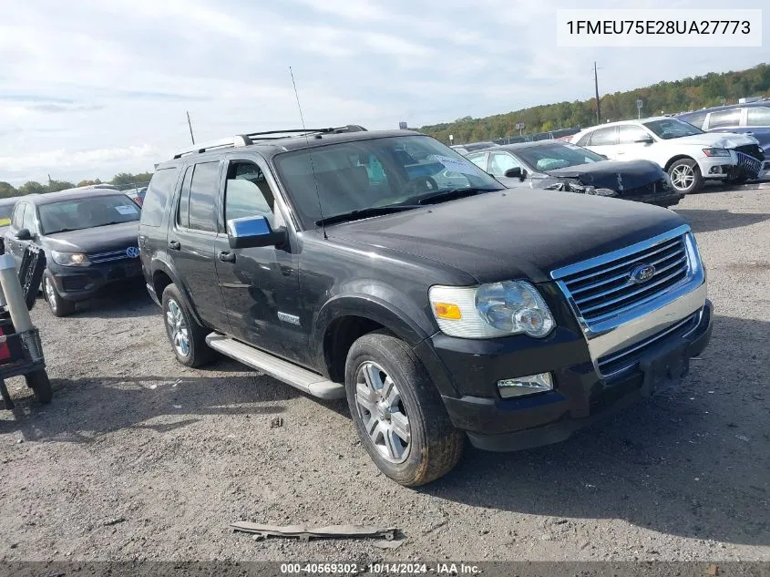 2008 Ford Explorer Limited VIN: 1FMEU75E28UA27773 Lot: 40569302