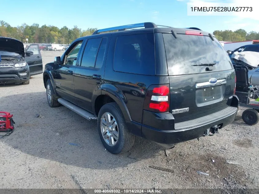 2008 Ford Explorer Limited VIN: 1FMEU75E28UA27773 Lot: 40569302