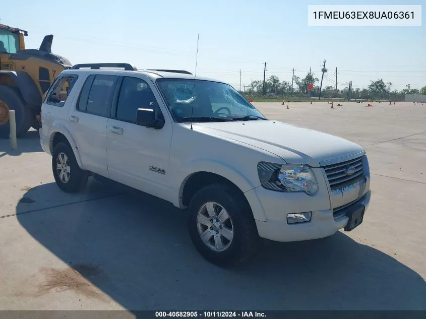 1FMEU63EX8UA06361 2008 Ford Explorer Xlt