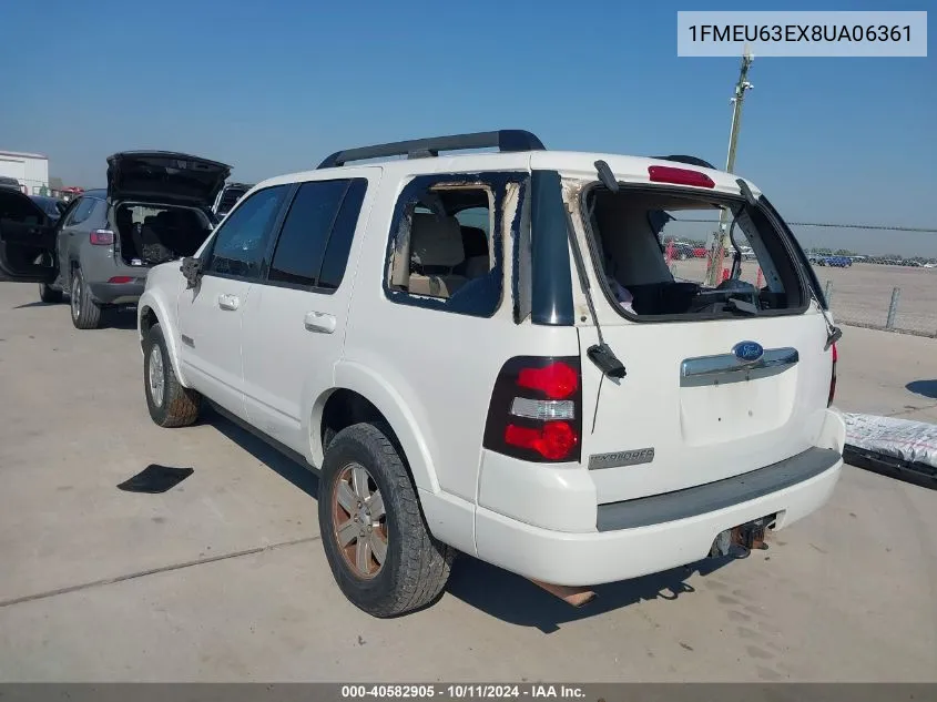 1FMEU63EX8UA06361 2008 Ford Explorer Xlt