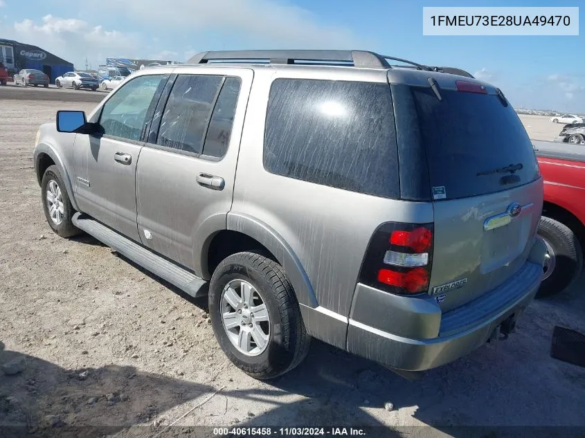 2008 Ford Explorer Xlt VIN: 1FMEU73E28UA49470 Lot: 40615458