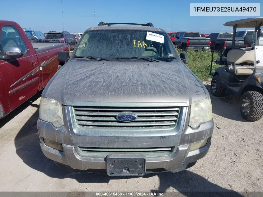 2008 Ford Explorer Xlt VIN: 1FMEU73E28UA49470 Lot: 40615458