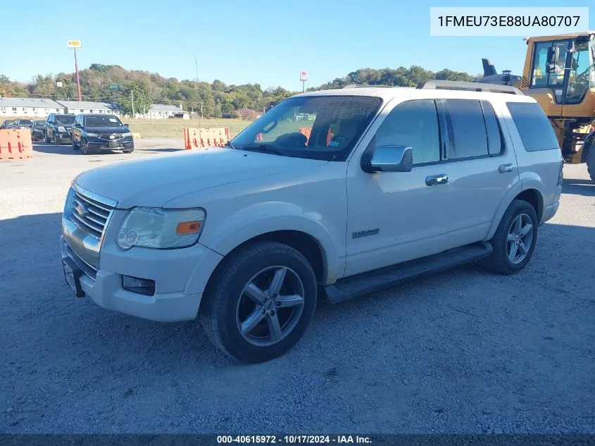 1FMEU73E88UA80707 2008 Ford Explorer Xlt