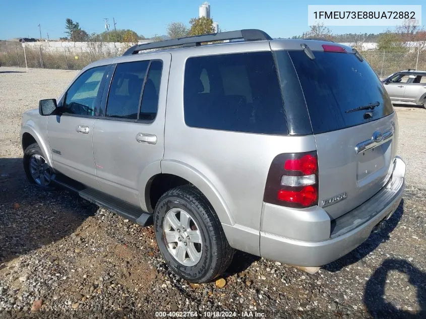 2008 Ford Explorer Xlt VIN: 1FMEU73E88UA72882 Lot: 40622764