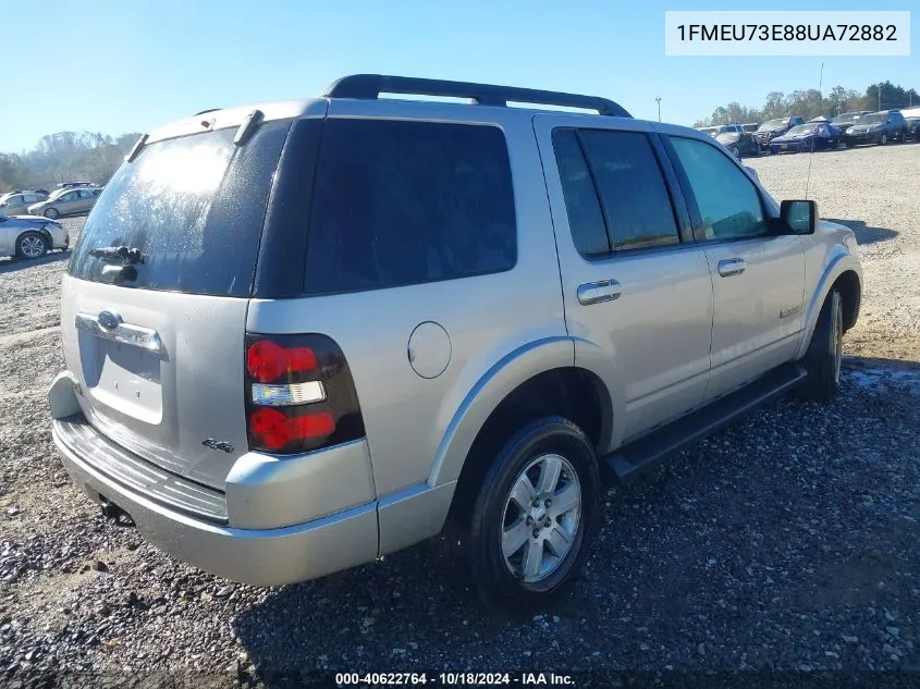 2008 Ford Explorer Xlt VIN: 1FMEU73E88UA72882 Lot: 40622764