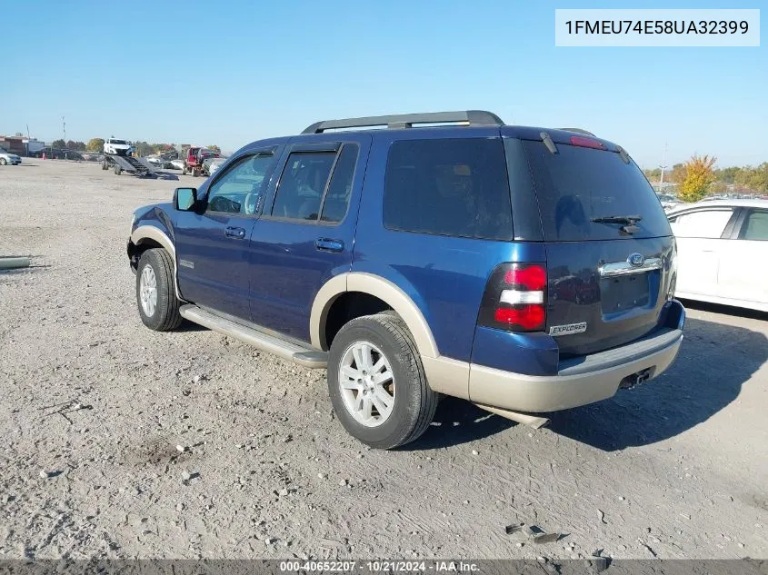 2008 Ford Explorer Eddie Bauer VIN: 1FMEU74E58UA32399 Lot: 40652207