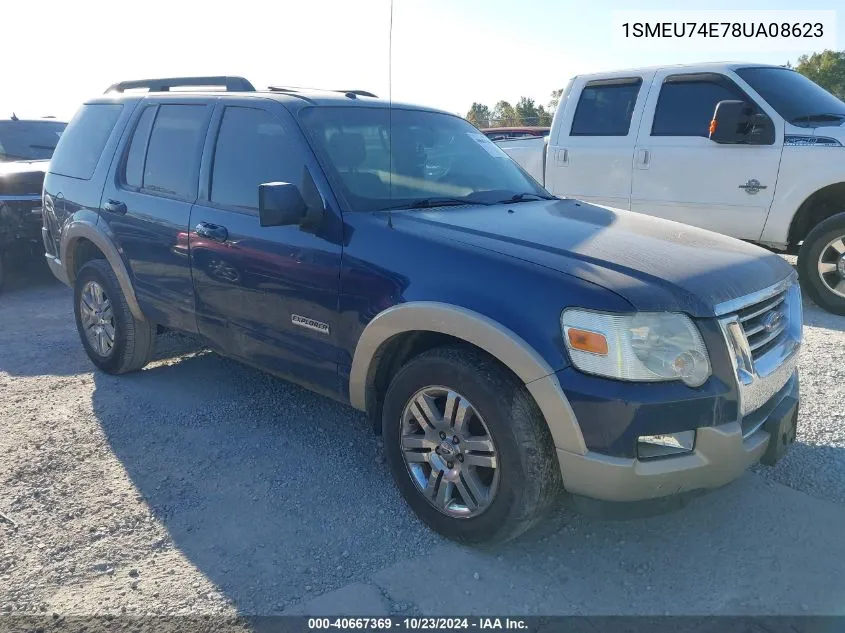 2008 Ford Explorer Eddie Bauer VIN: 1SMEU74E78UA08623 Lot: 40667369