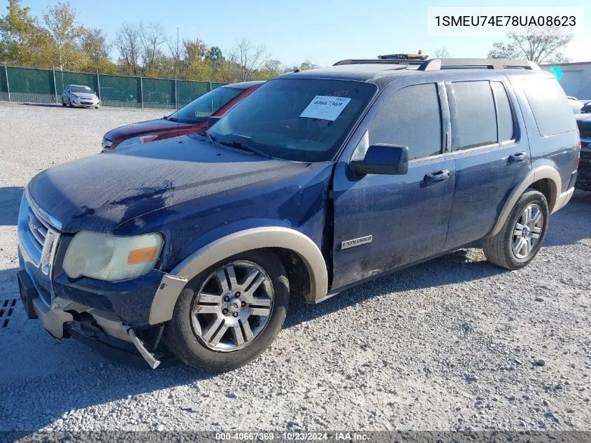 2008 Ford Explorer Eddie Bauer VIN: 1SMEU74E78UA08623 Lot: 40667369