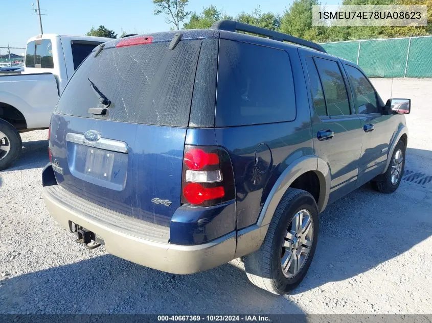 2008 Ford Explorer Eddie Bauer VIN: 1SMEU74E78UA08623 Lot: 40667369