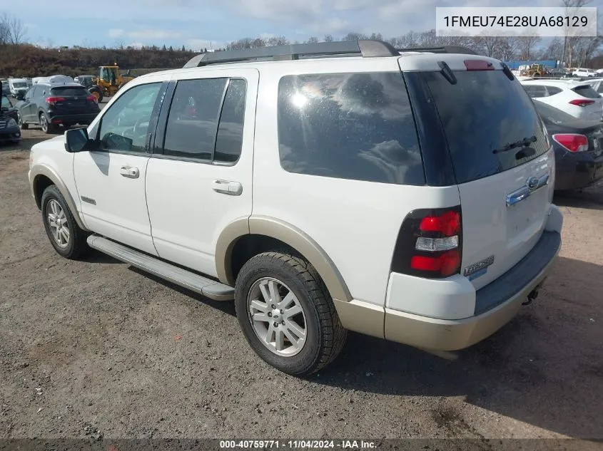 2008 Ford Explorer Eddie Bauer VIN: 1FMEU74E28UA68129 Lot: 40759771