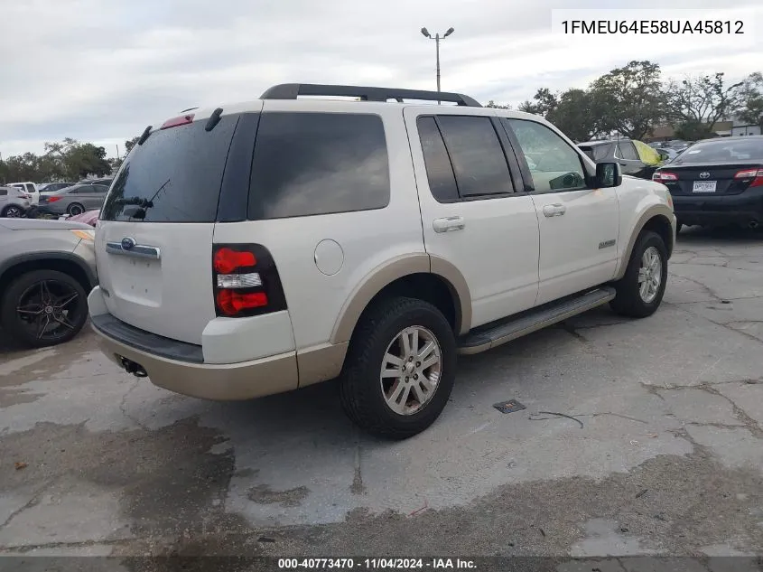 2008 Ford Explorer Eddie Bauer VIN: 1FMEU64E58UA45812 Lot: 40773470