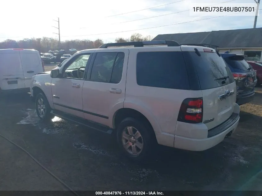 2008 Ford Explorer Xlt VIN: 1FMEU73E48UB07501 Lot: 40847976