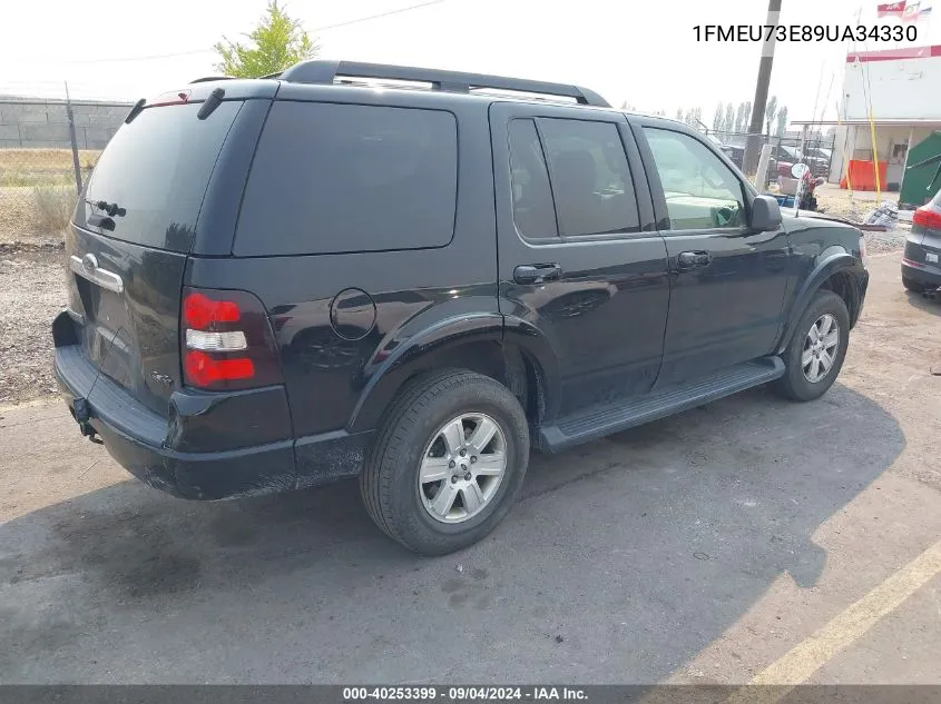 2009 Ford Explorer Xlt VIN: 1FMEU73E89UA34330 Lot: 40253399