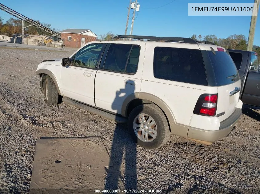 2009 Ford Explorer Eddie Bauer VIN: 1FMEU74E99UA11606 Lot: 40603307