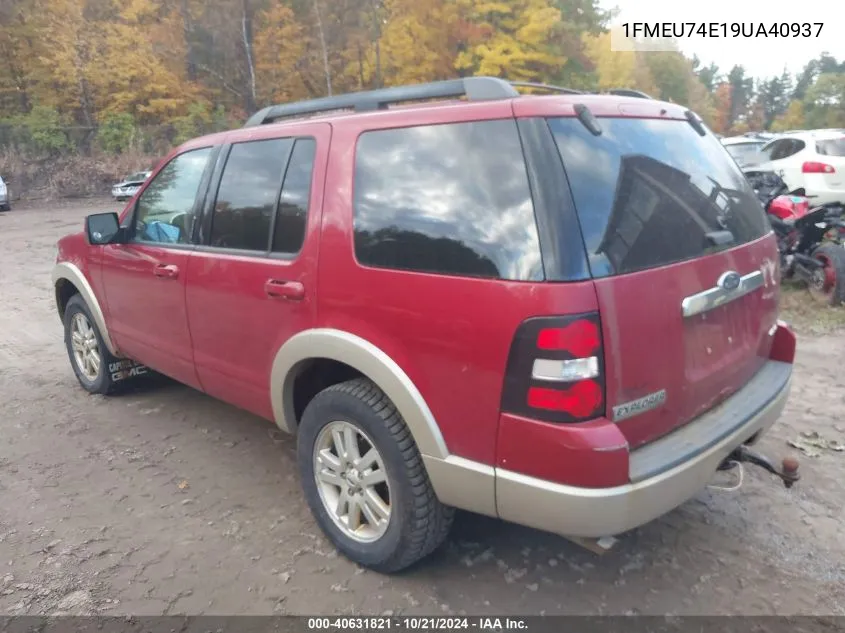 2009 Ford Explorer Eddie Bauer VIN: 1FMEU74E19UA40937 Lot: 40631821